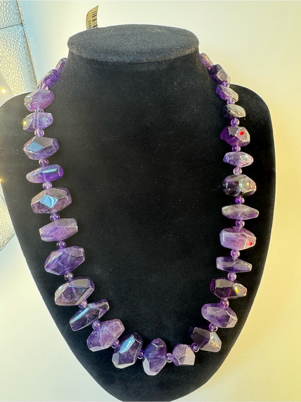 Jay King Mine Finds Natural Faceted Amethyst Necklace 925 DTR HSN Adjustable NWT - Picture 7 of 7